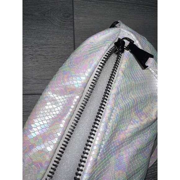 Aimee Kestenberg Leather Convertible Milan Belt Bag Hologram Snake - Picture 7 of 7